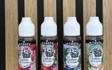 > Quatre flacons de e-liquides 50ml La Cueillette de Louise par E-Tasty — HappeSmoke Mougins.